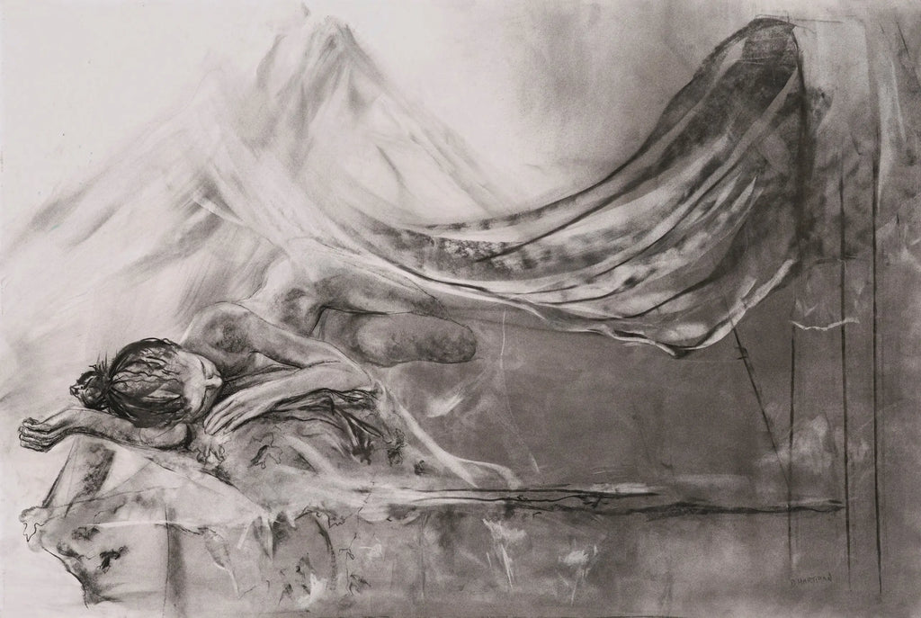 Day Dreaming (2003) Charcoal Drawing on Paper darrinHARTMAN
