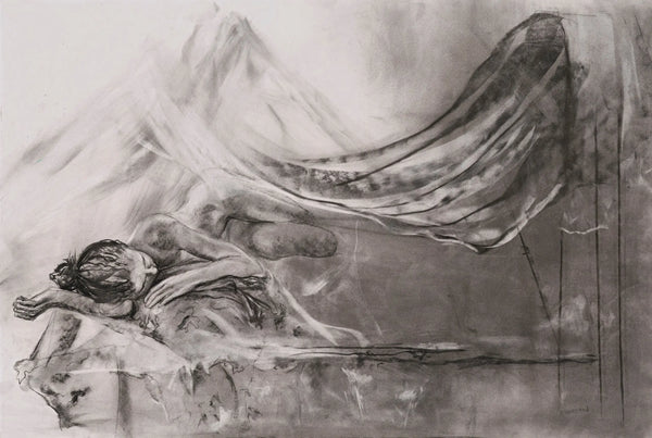 Day Dreaming (2003) Charcoal Drawing on Paper darrinHARTMAN